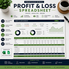 PROFIT & LOSS SPREADSHEET