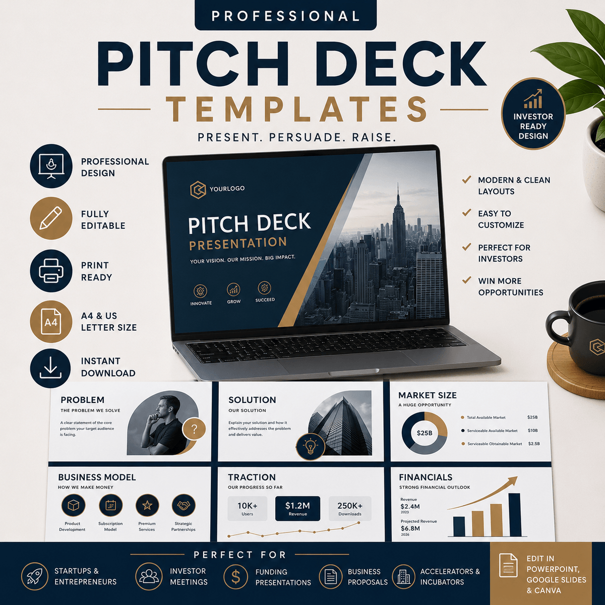 PITCH DESK TEMPLATES