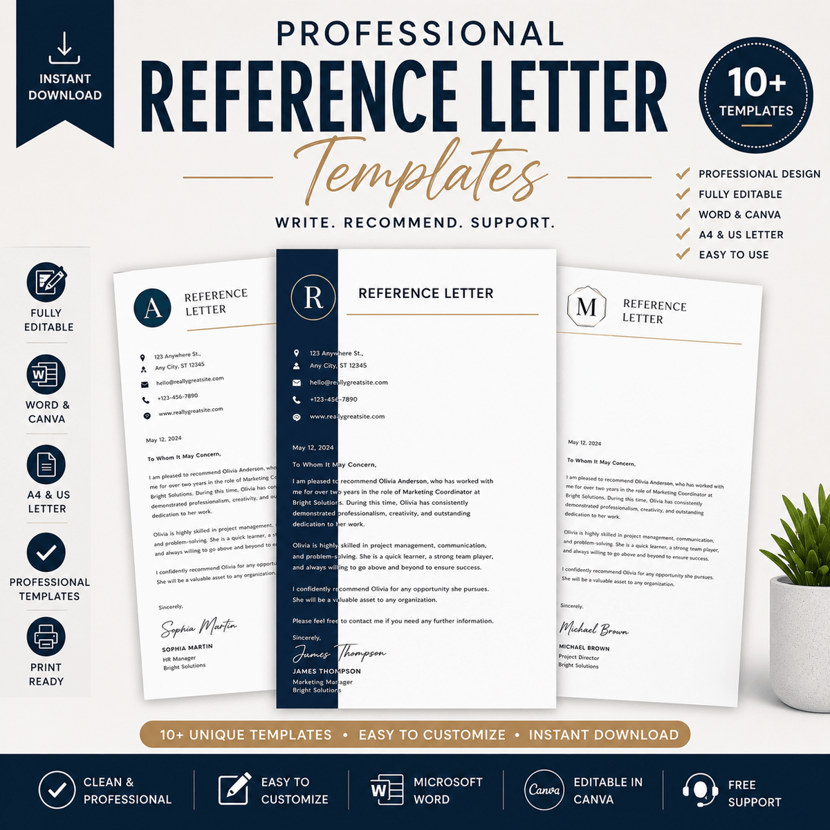 REFERENCE LETTER TEMPLATE