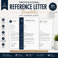 REFERENCE LETTER TEMPLATE