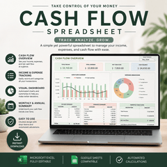 CASH FLOW SPREADSHEET